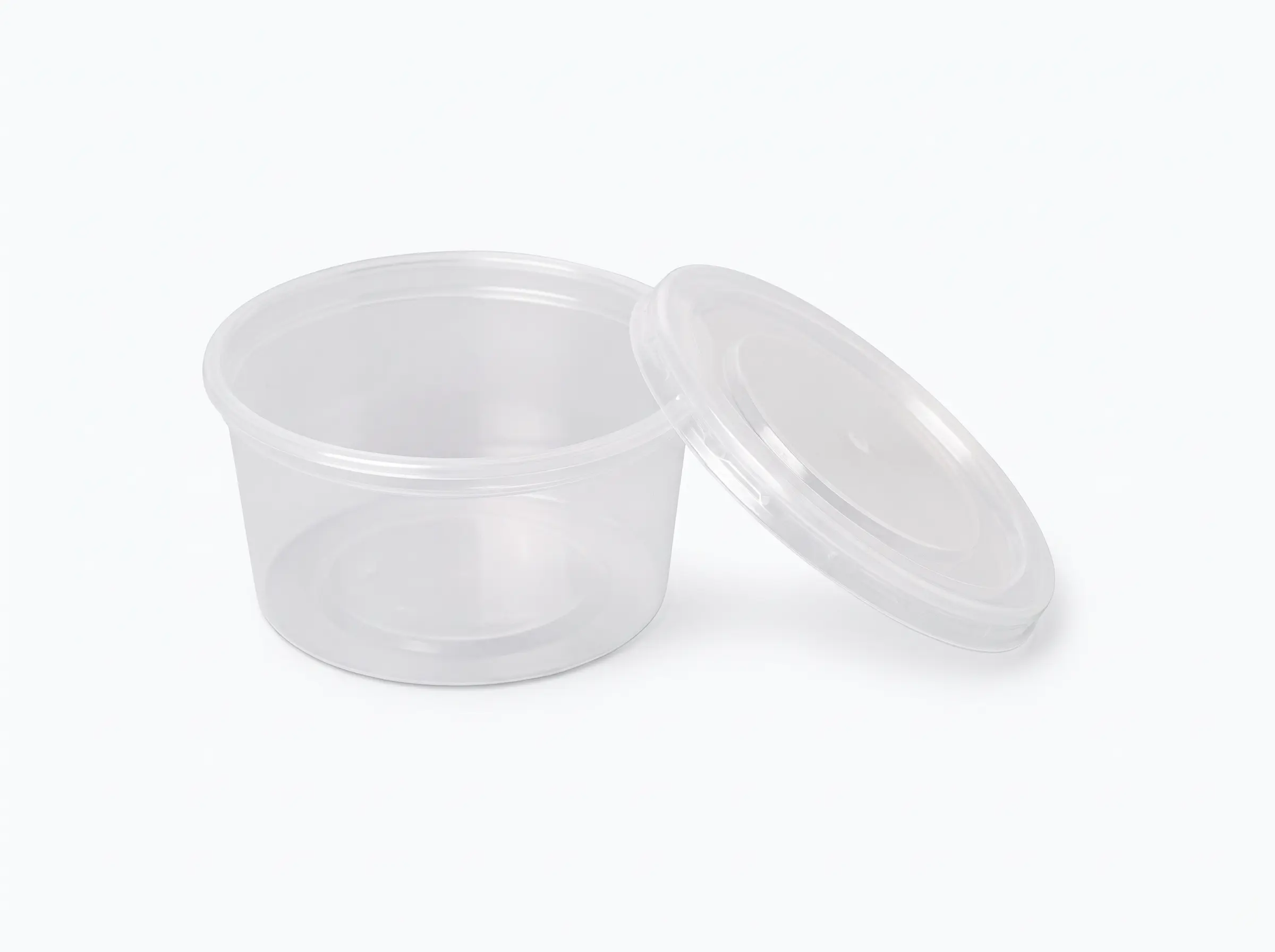 Tarrina PP inyección redonda transparente 750ml