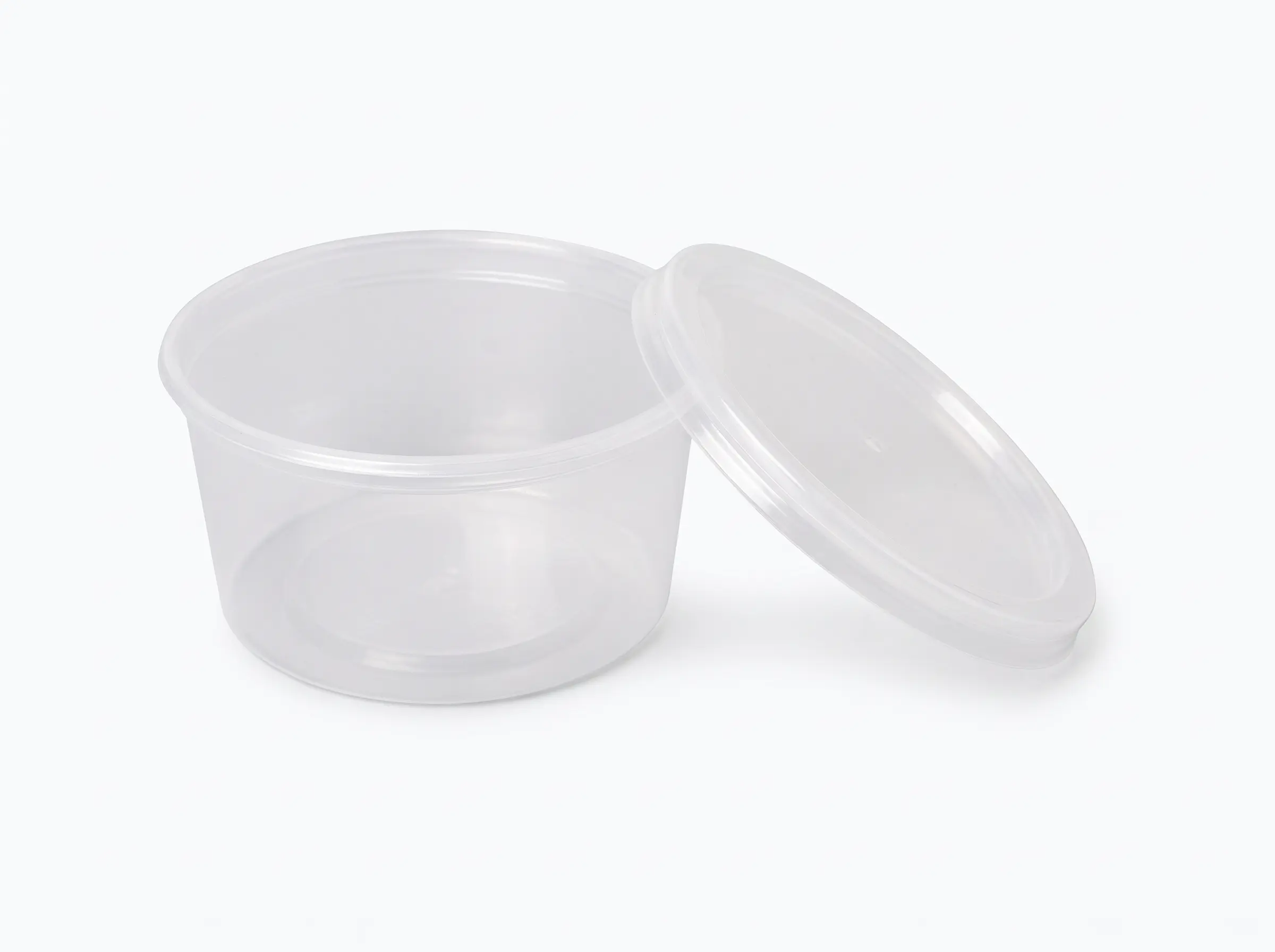 Tarrina PP inyección redonda transparente 1000ml