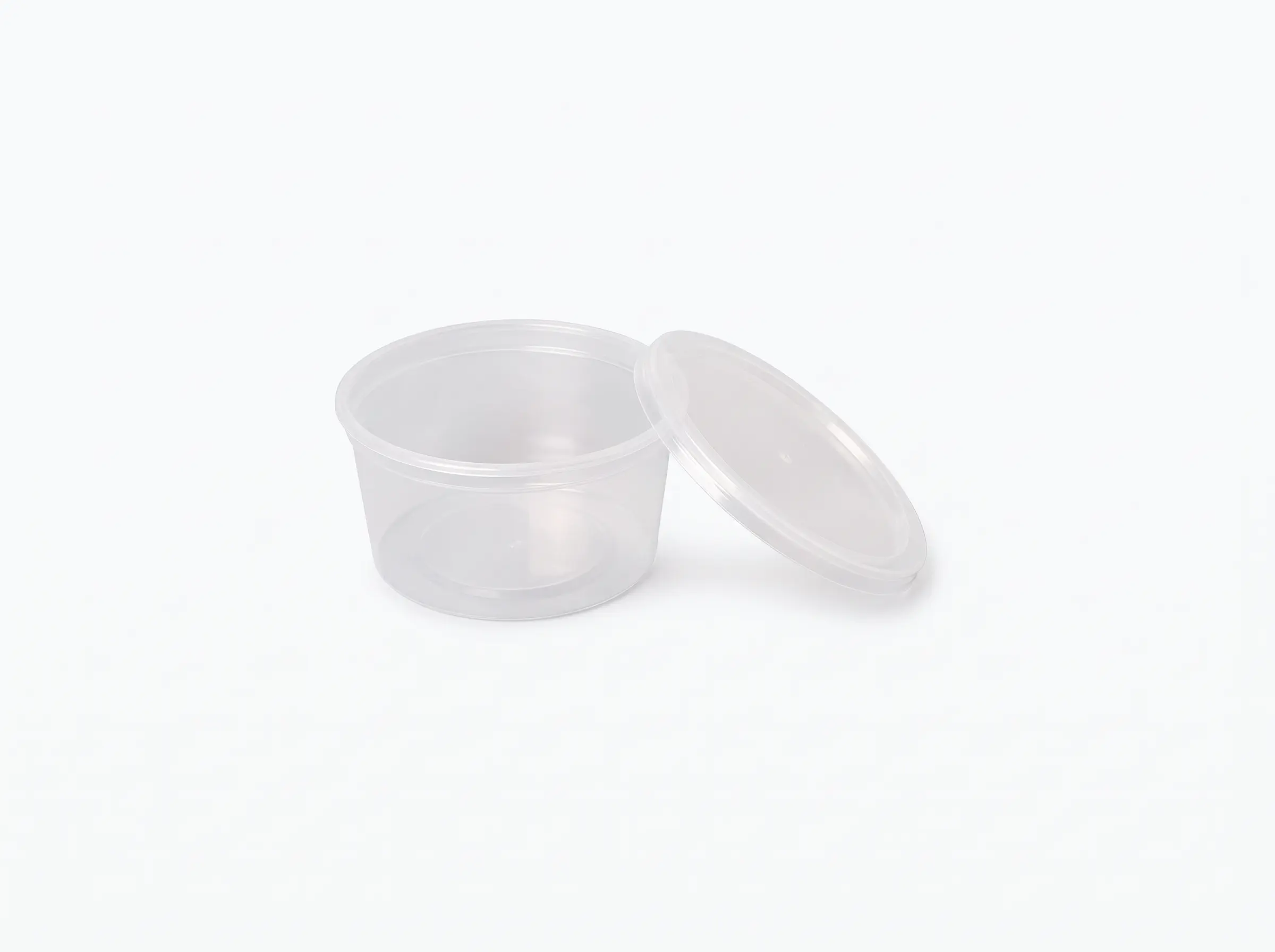 Tarrina PP inyección redonda transparente 250ml