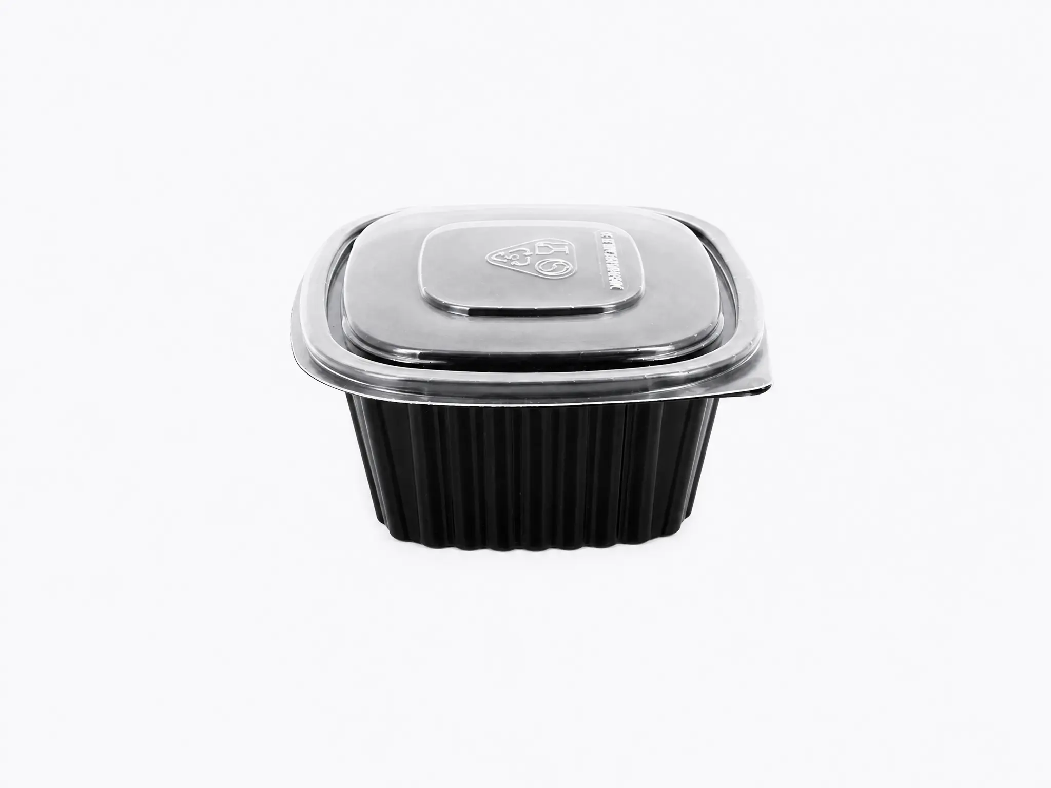 Tapa plana PP negro