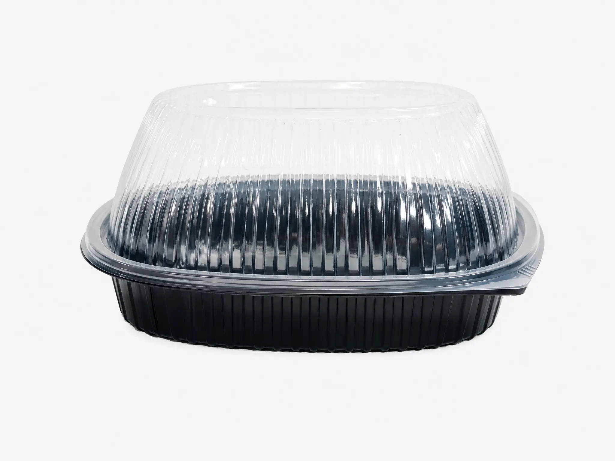 Envase PP negro con tapa