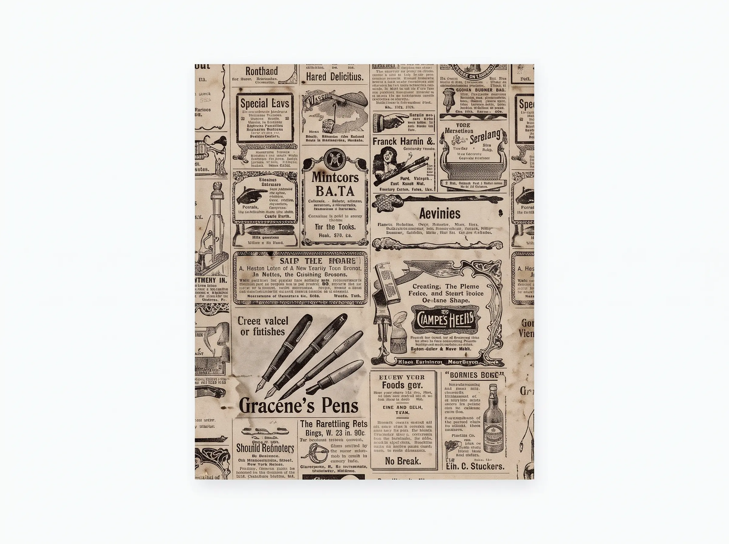 Papel antigrasa periodico kraft 31x38mm