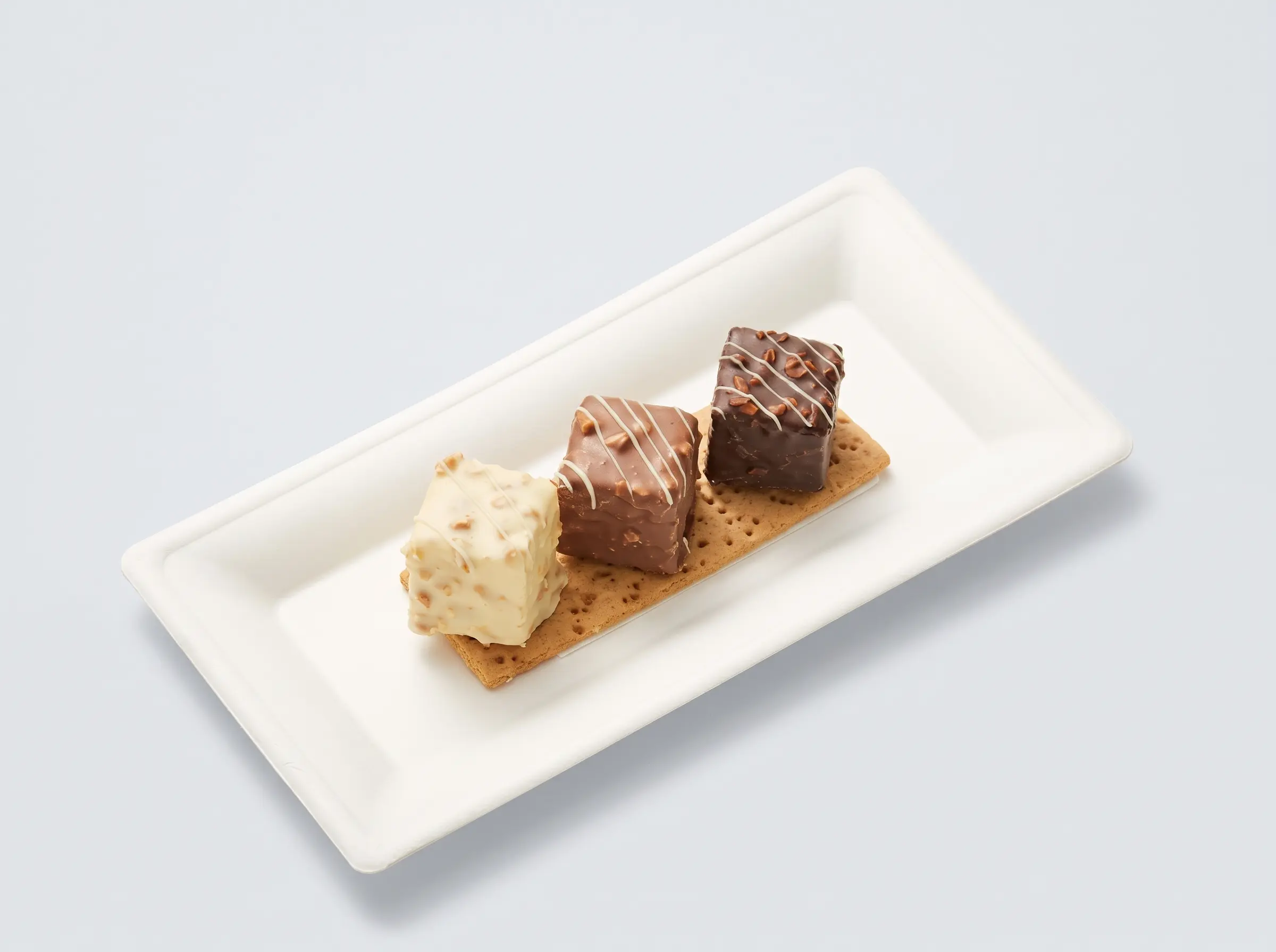 Plato rectangular caña azúcar 260x130mm