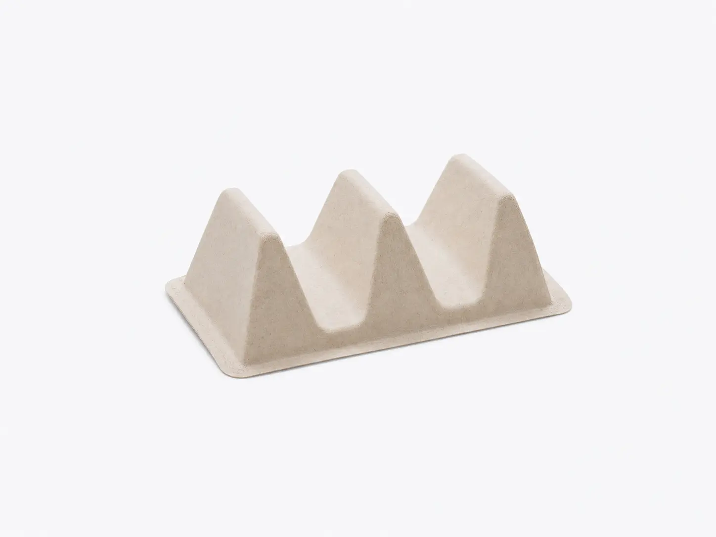 Inserto para bandeja rectangular 23cm de pulpa moldeada