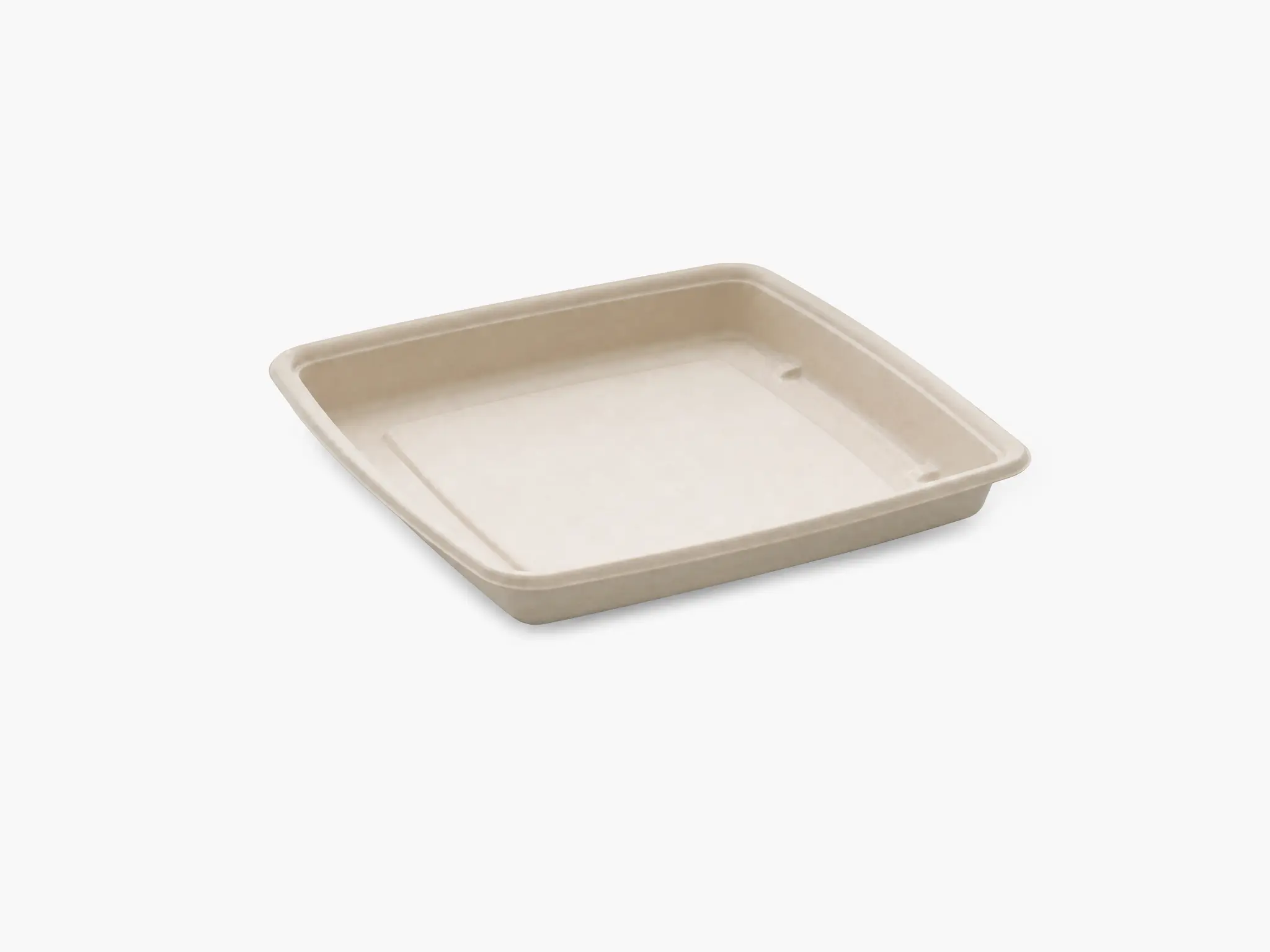 Bandeja cuadrada 1400ml 23x23cm de pulpa moldeada