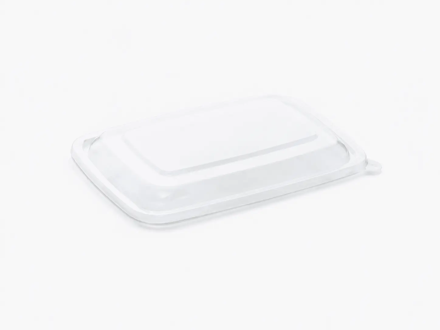 rPET tapa bandeja rectangular 16x23cm