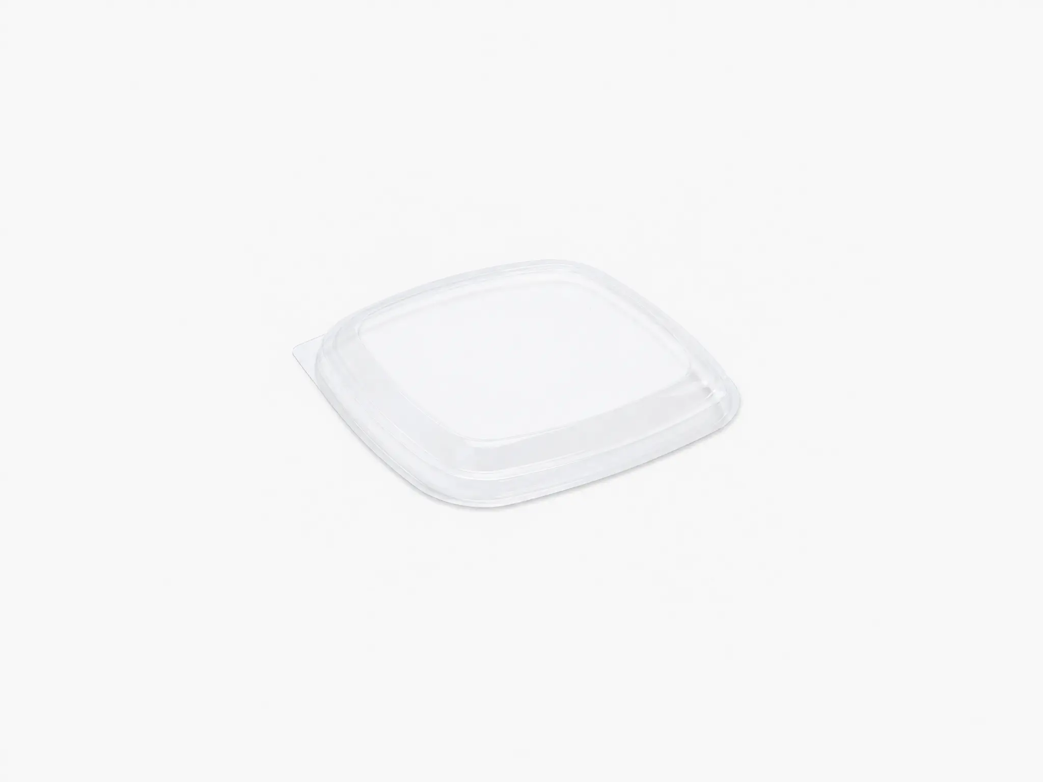 rPET tapa bowl cuadrado con vertiente 19x19cm