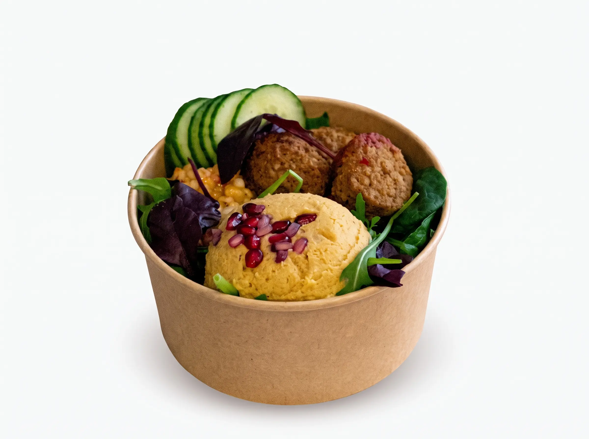 Ensaladera kraft compostable 750ml
