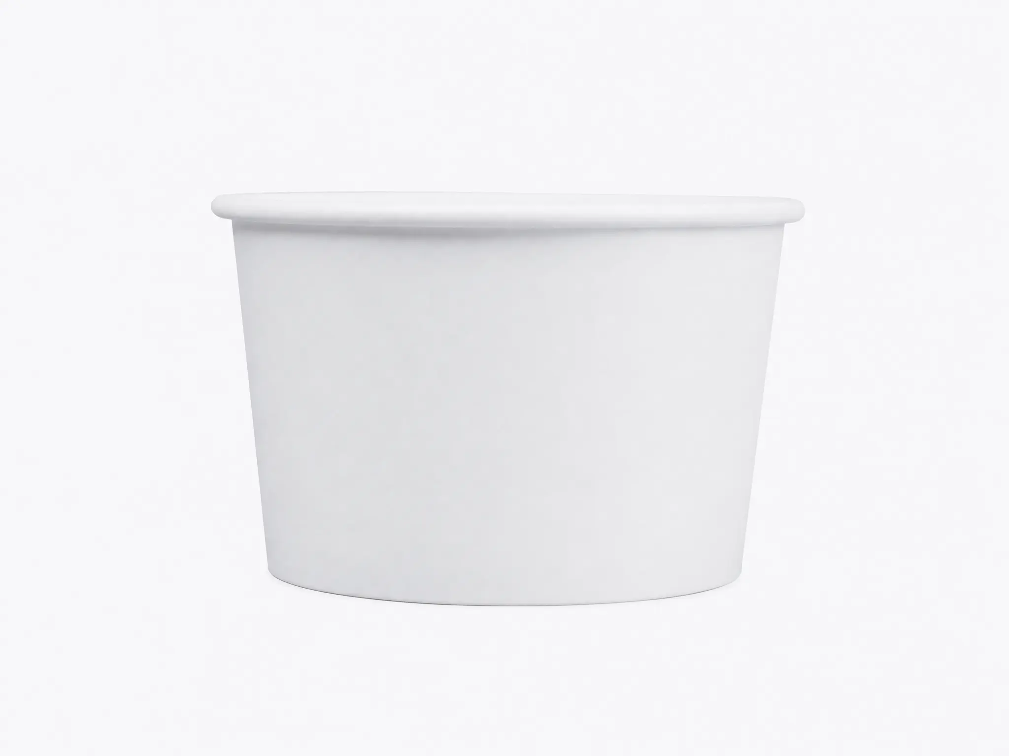 Tarrina cartón blanca 150ml frio/calor