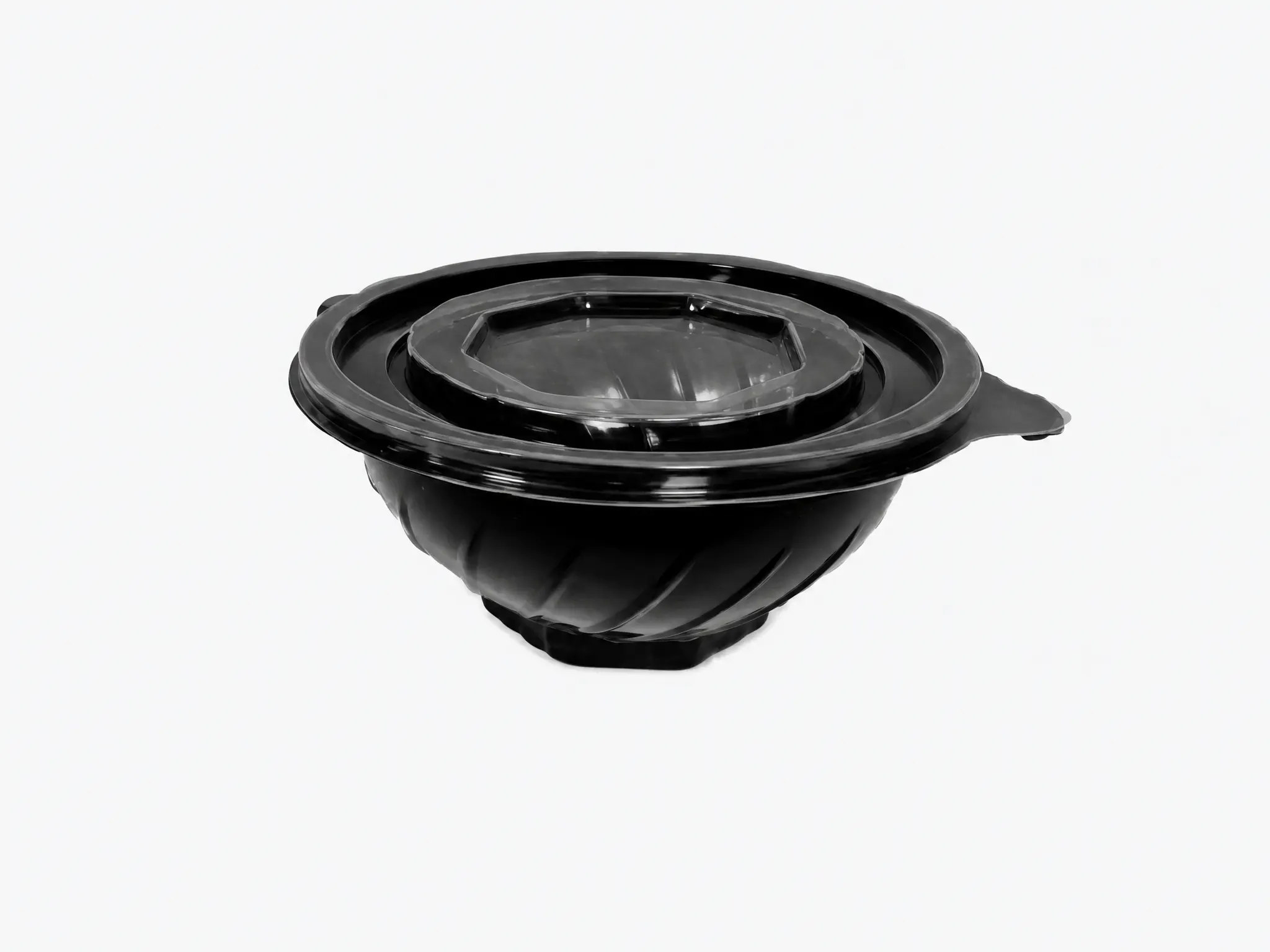Envase PP negro ovalado 1000ml
