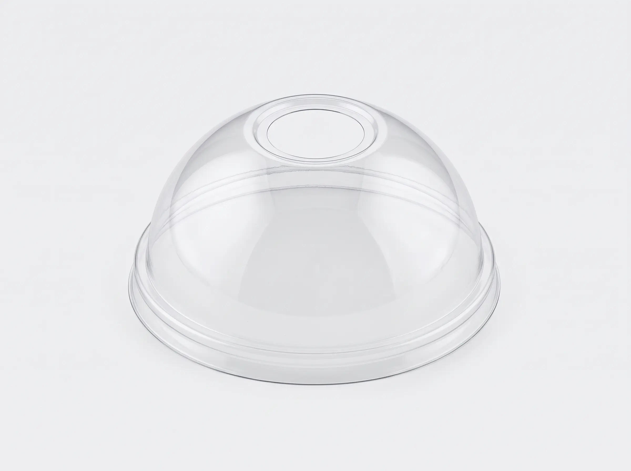 Tapa cúpula agujero vaso PET