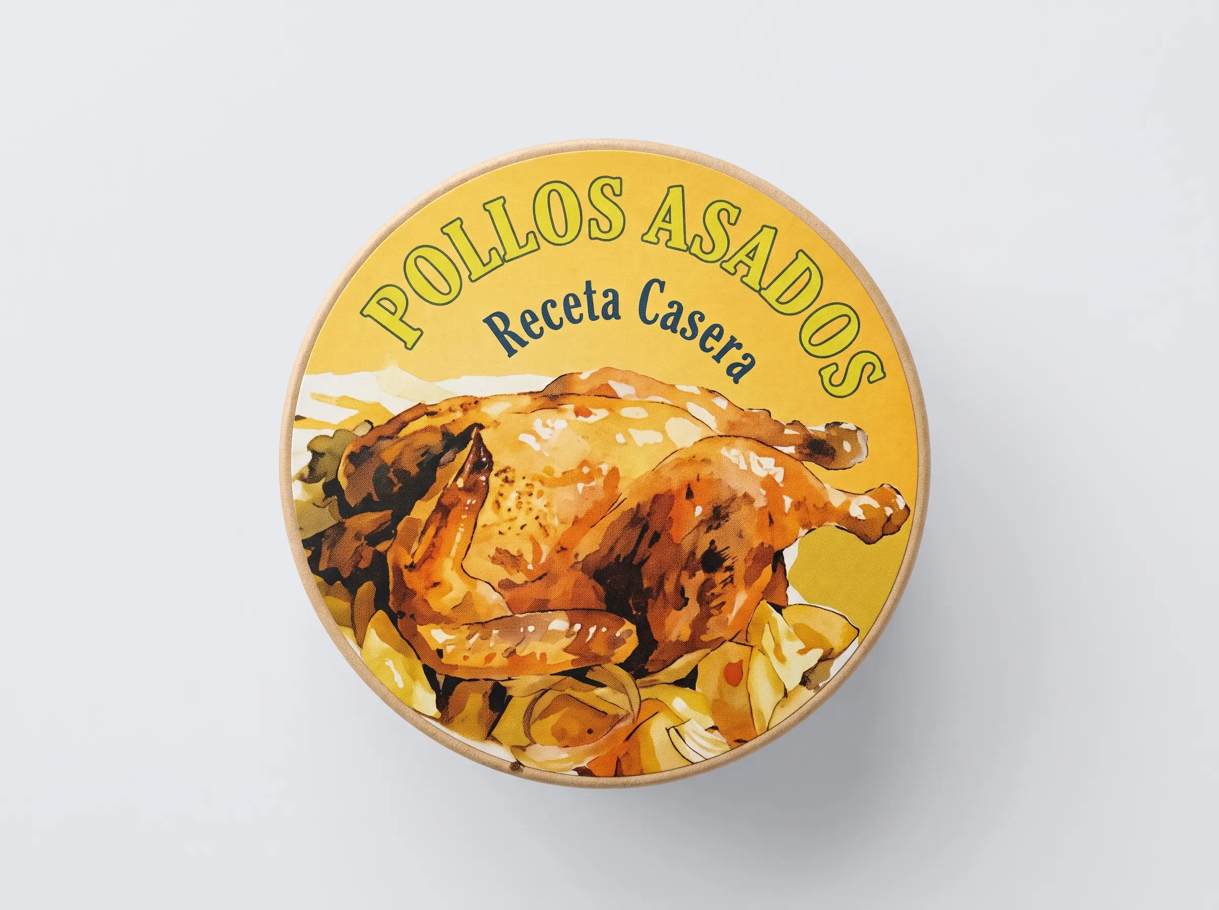 Tapa envase aluminio redondo 1900ml