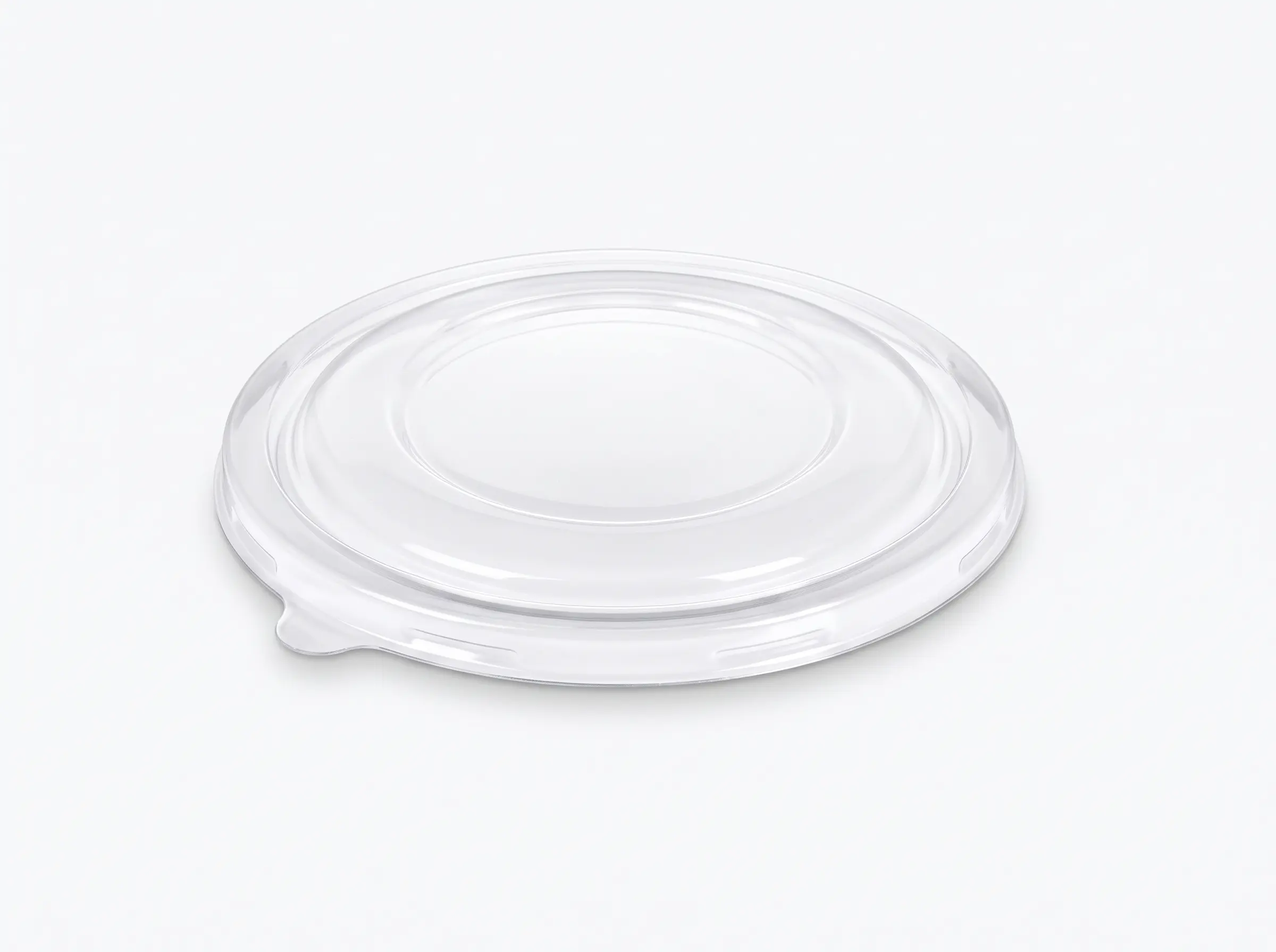Tapa PLA ensaladera kraft compostable