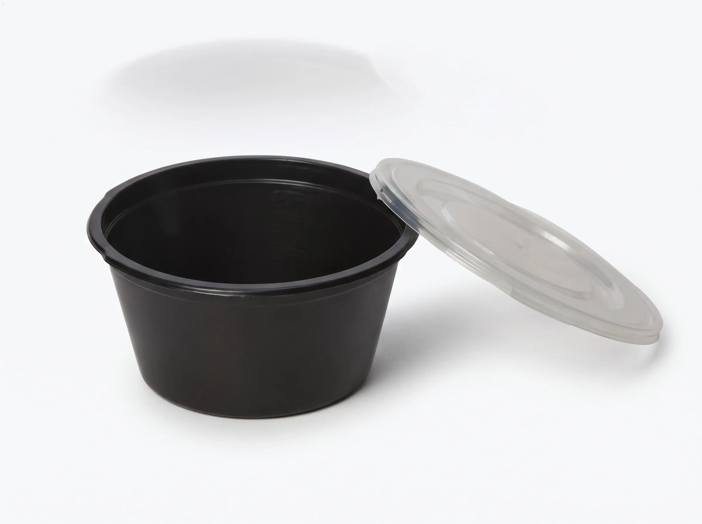 Salsero plástico negro 60ml