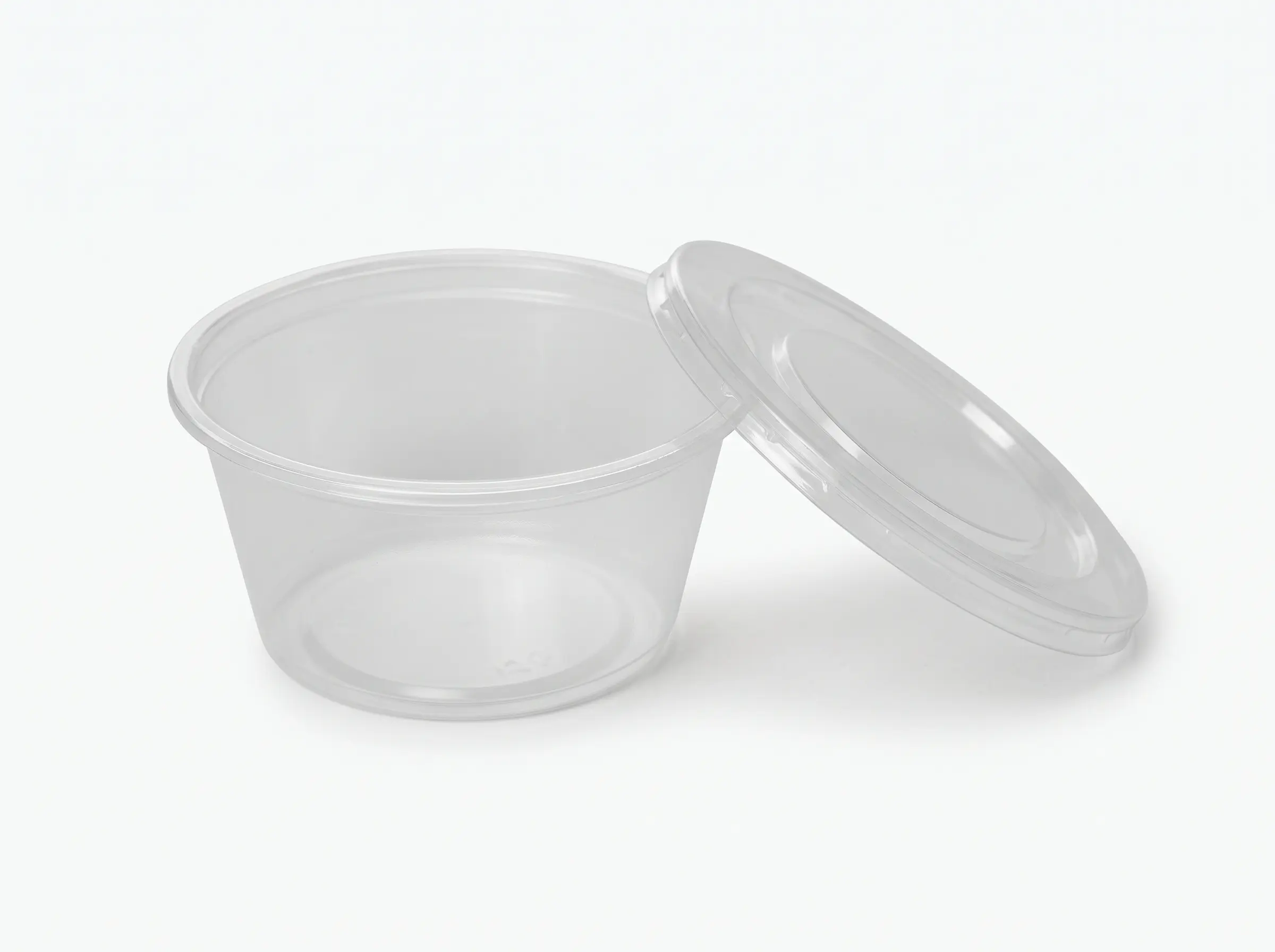 Salsero plástico transparente 60ml